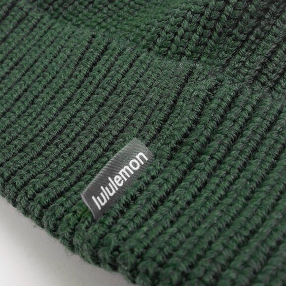Lululemon Close-fit Wool-blend Ribbed Knit Beanie Merino Wool Roll Fisherman - Picture 10 of 11